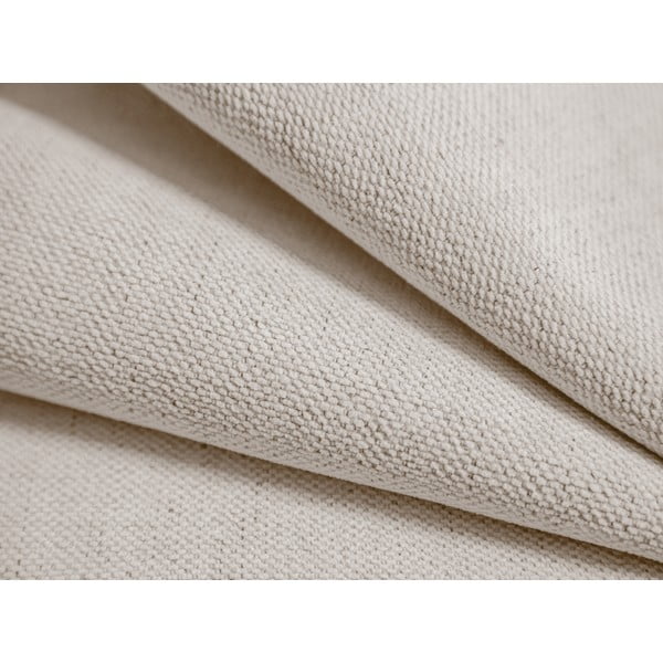 Kremowe tapicerowane łóżko dwuosobowe ze schowkiem/bez zagłówka ze stelażem 140x200 cm Susan – Micadoni -image-4