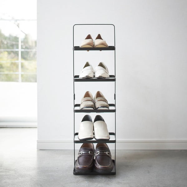 Czarny metalowy regał na buty Tower Shoe Rack – YAMAZAKI-image-1
