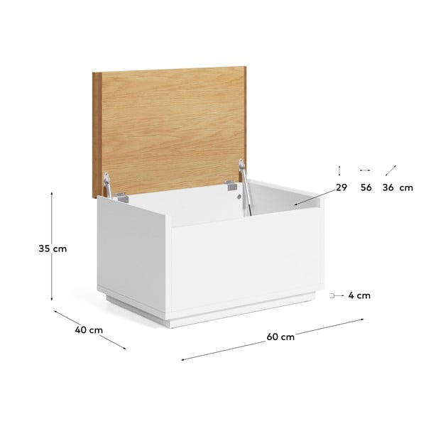 Skrzynia w dekorze dębu 60x35 cm Abilen – Kave Home-image-4