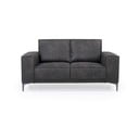 Antracytowa sofa z imitacji skóry 164 cm Copenhagen – Scandic