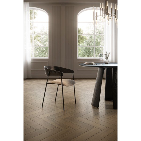 Okrągły stół z czarnym blatem ø 120 cm Zuri – MOME-image-2