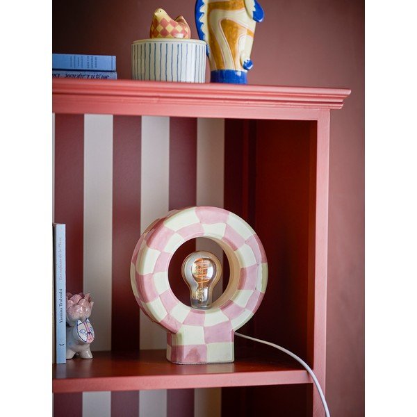 Różowa lampa stołowa (wysokość 23,5 cm) Vialini – Bloomingville-image-1