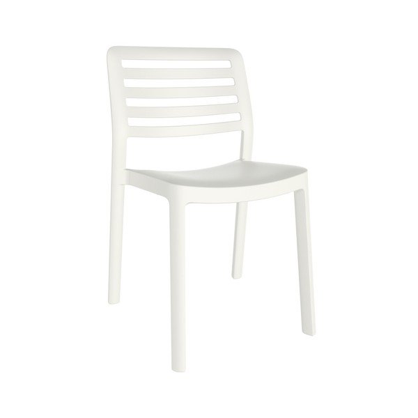 Zestaw 4 białych krzeseł ogrodowych Resol Wind-image-1