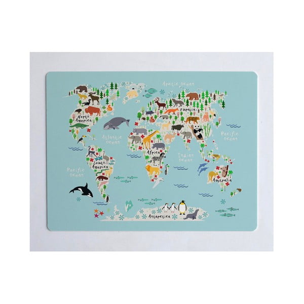 Podkładka na biurko Little Nice Things World Map, 55x35 cm