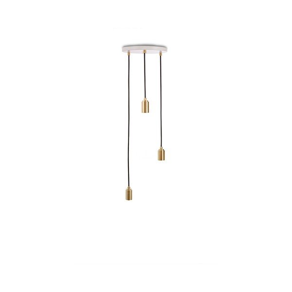 Lampa wisząca w kolorze brązu ze ściemniaczem ø 25 cm Triple Pendant – tala