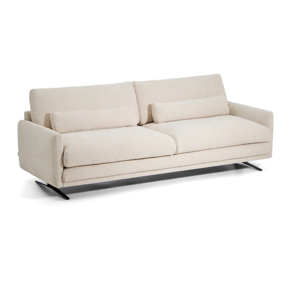 Beżowa sofa z tkaniny szenilowej 240 cm Veliro – Kave Home (zdjęcie 6)