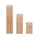 Drewniane świeczniki zestaw 3 szt. Dreva – Blomus