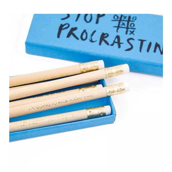 Zestaw 5 ołówków Ohh Deer Stop Procrastinating