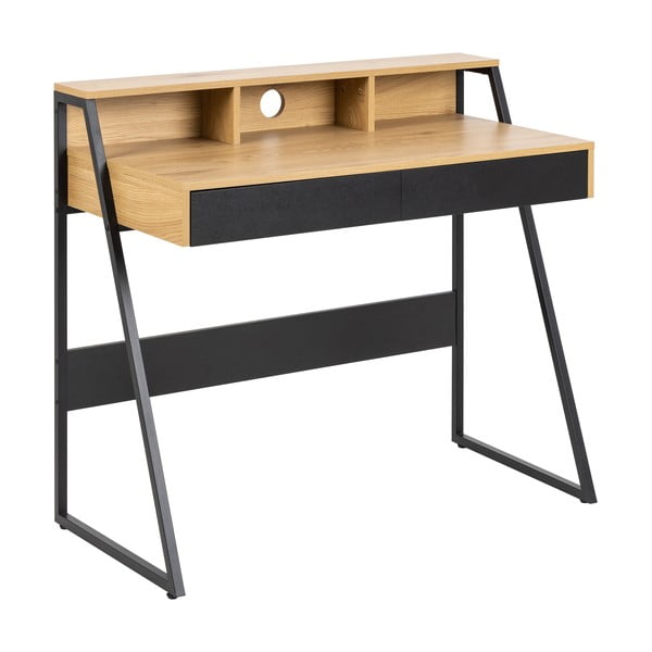 Biurko z blatem w dekorze dębu Actona Reece, 100x50 cm-image-4