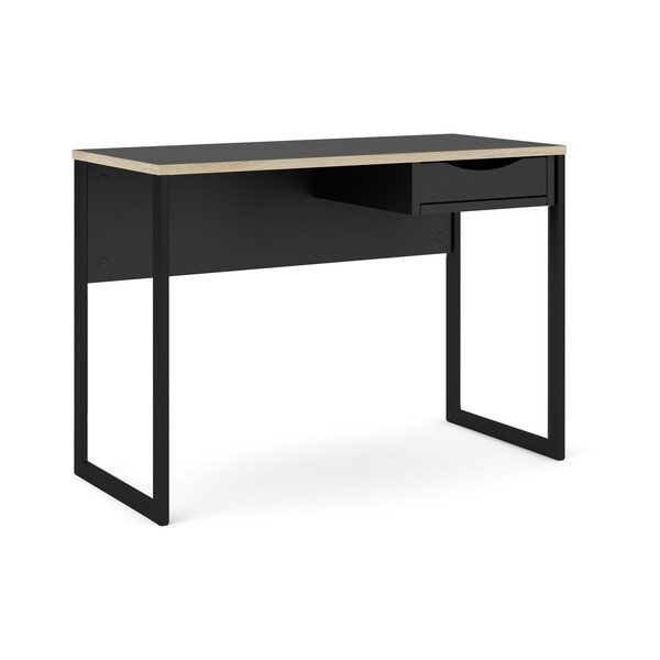 Czarne biurko Tvilum Function Plus, 110 x 48 cm-image-2