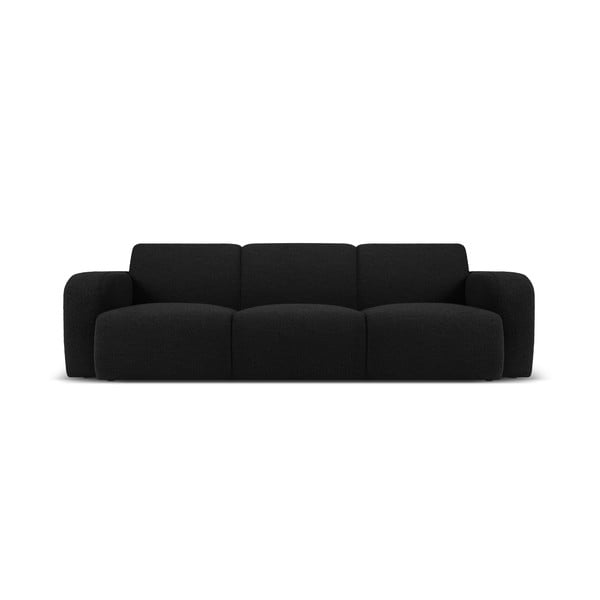 Czarna sofa z materiału bouclé 235 cm Molino – Micadoni Home