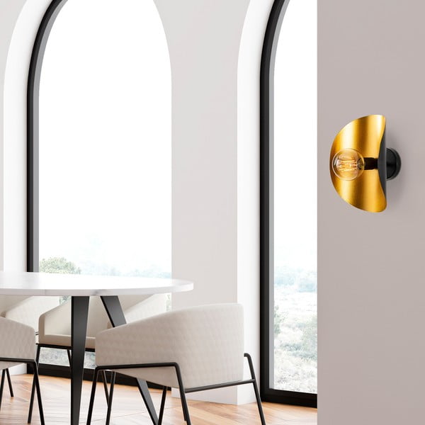 Kinkiet w czarno-złotym kolorze Sivani – Opviq lights-image-3