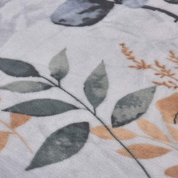 Szaroniebieska pościel jednoosobowa z mikropluszu 140x200 cm Greta – My House-image-3