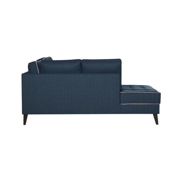 Jasnoniebieska lewostronna sofa z kremowymi detalami Stella Cadente Maison Atalaia-image-3