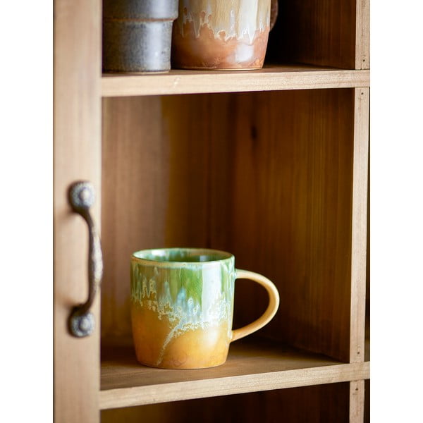 Żółto-jasnozielona kamionkowa filiżanka 400 ml Milani – Bloomingville-image-1