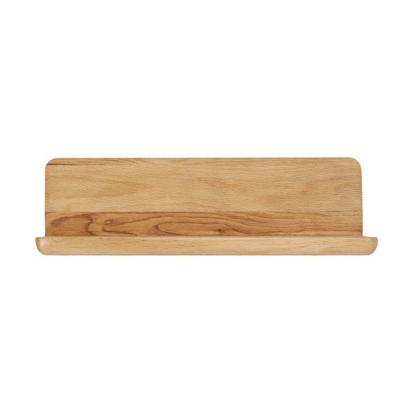 Półka z litego drewna dębowego w jasnym naturalnym kolorze 40 cm Salina – House Nordic-image-3
