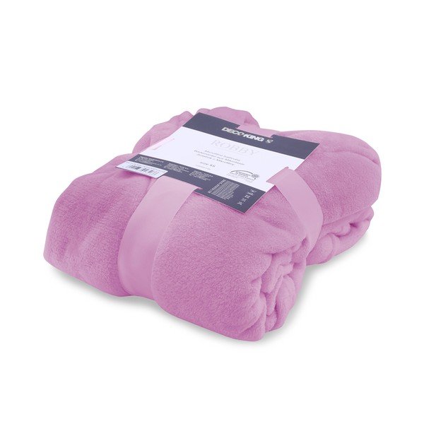 Fioletowy szlafrok z mikrowłókna unisex DecoKing Robby, rozm. XL-image-2