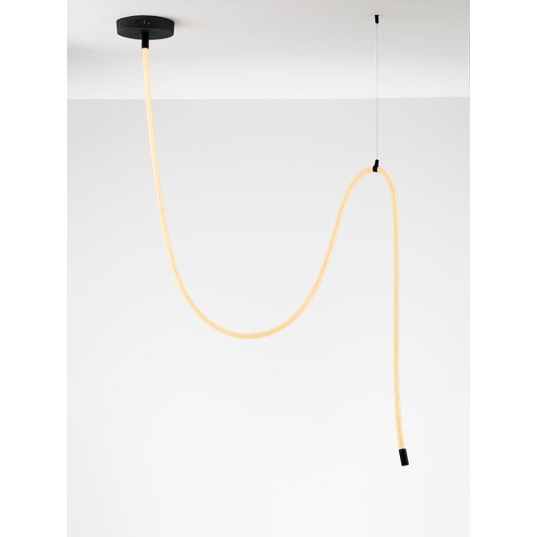 Biała/w kolorze matowej czerni stalowa lampa wisząca LED ze ściemniaczem Ilane – Nova Luce-image-4