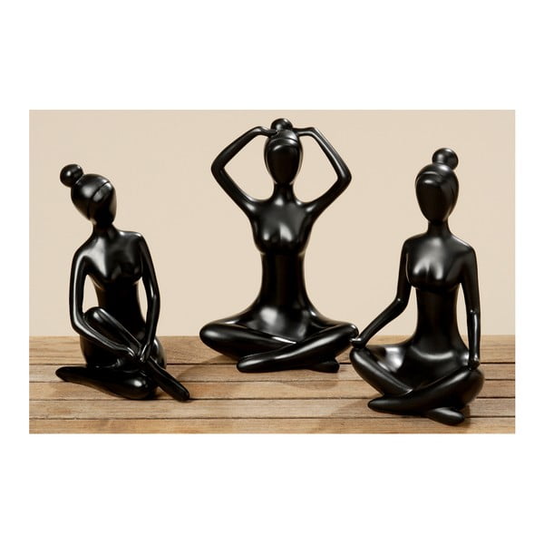 Zestaw 3 figurek dekoracyjnych Boltze Yoga Women