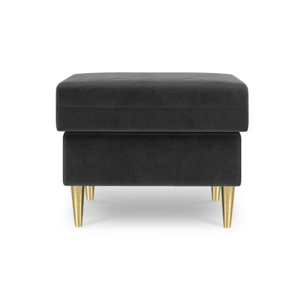 Ciemnoszary puf Mazzini Sofas Muguet, 60x45 cm-image-2
