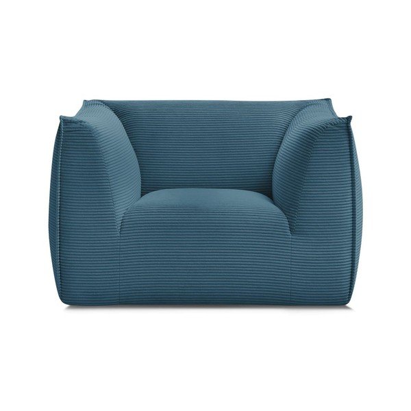 Niebieski sztruksowy fotel Giorgia – Bobochic Paris-image-2