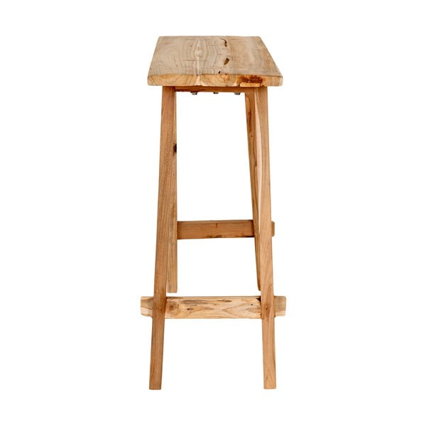 Konsola z litego drewna tekowego 30x90 cm Girona – House Nordic-image-4