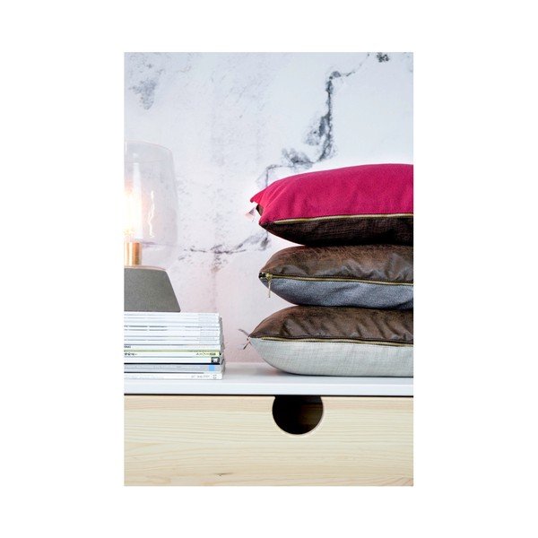 Zestaw 2 poduszek z wypełnieniem Karup Deco Cushion Light Bordeaux/Choco, 45x25 cm-image-3