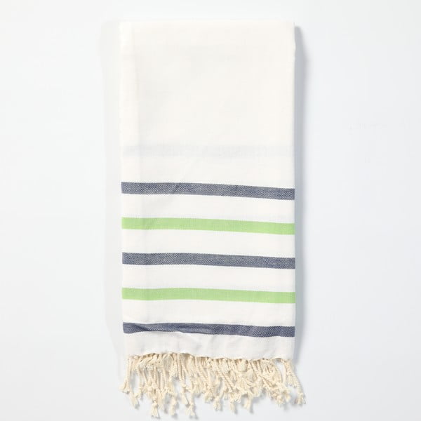 Ręcznik hammam z ręcznie tkanej bawełny ZFK Agnete, 170x100 cm