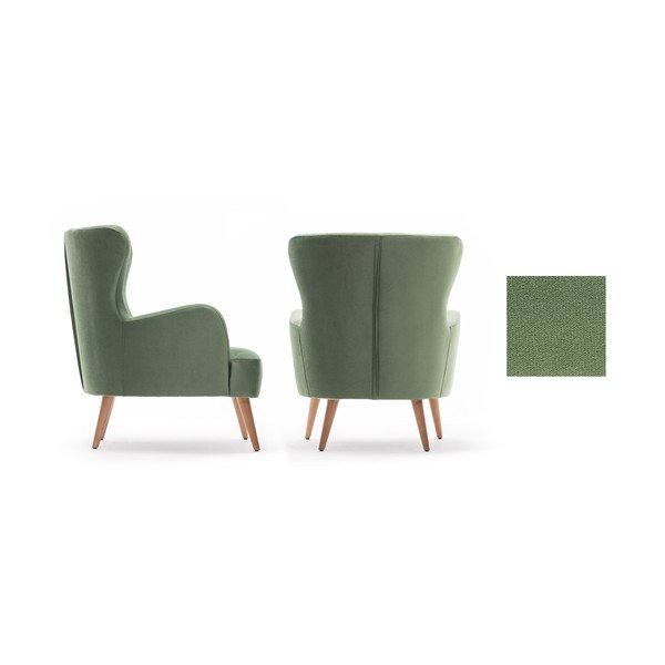 Zielony fotel uszak Balcab Home Jane-image-2