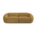 Musztardowa sztruksowa sofa 250 cm Tina – Bobochic Paris