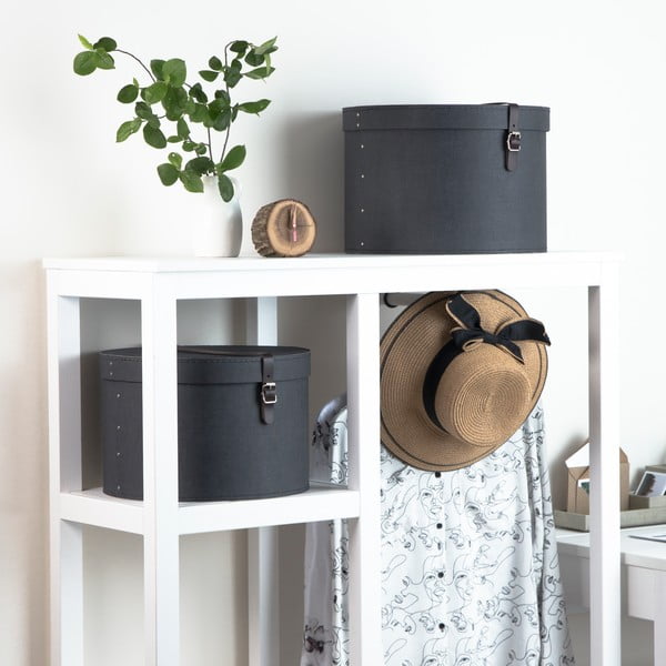 Zestaw 2 czarnych pudełek Bigso Box of Sweden Rut-image-1