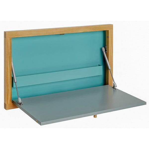 Niebieski składany stolik ścienny Woodman Banti-image-3