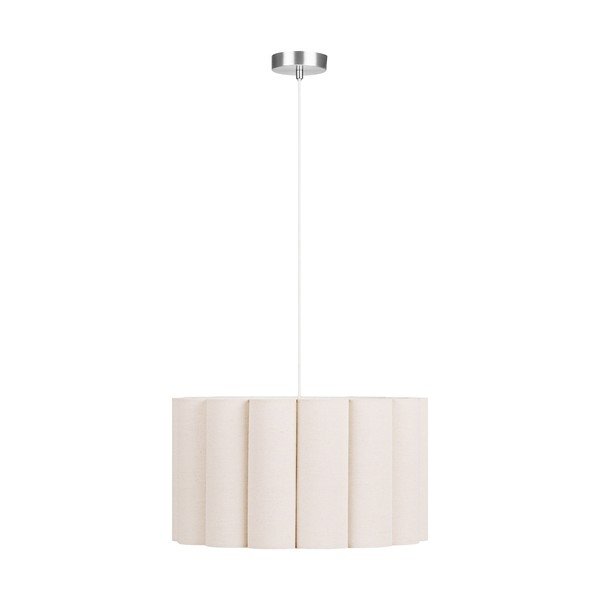 Beżowa lniana lampa wisząca ø 45 cm Watton – House Nordic