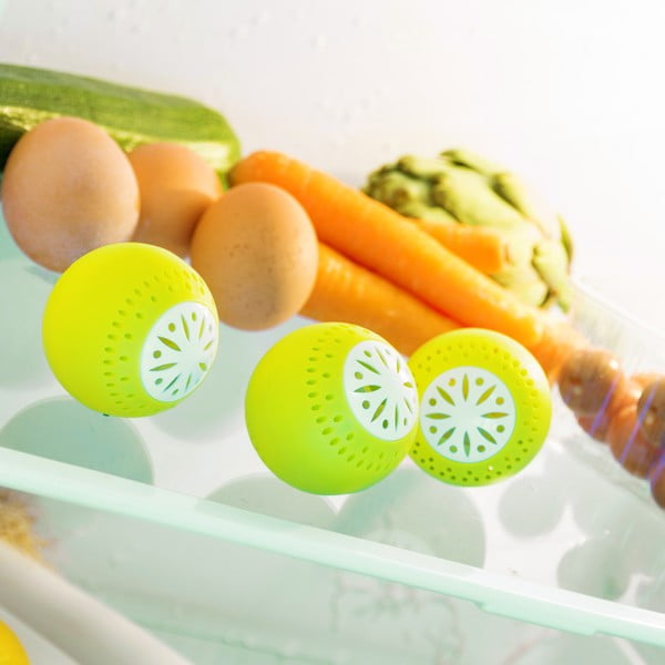 Zestaw 3 kulek antyzapachowych do lodówki InnovaGoods-image-1