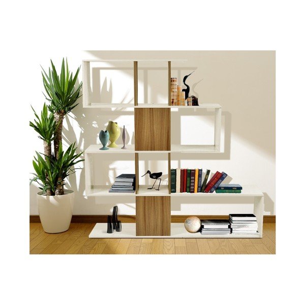 Biały regał Evergreen House Dioge-image-1