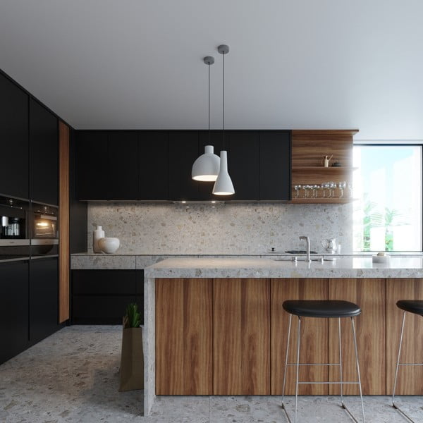 Jasnoszara lampa wisząca ø 28 cm Filippo – Sollux-image-2