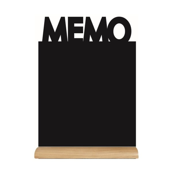 Tablica do pisania na drewnianym stojaku z kredowym flamastrem Securit® Silhouette Memo
