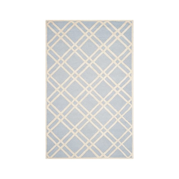 Jasnoniebieski dywan wełniany Safavieh Mati 243x152 cm