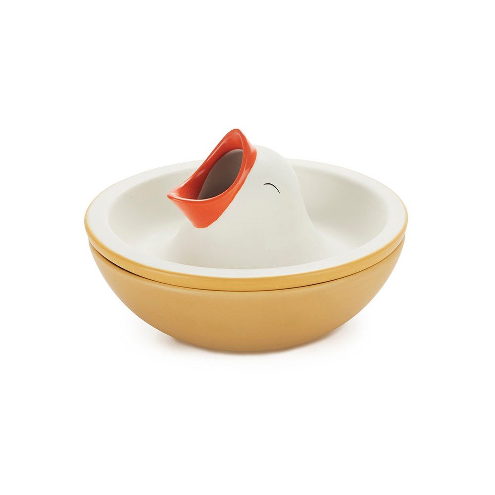 Żółto-biała ceramiczna miska do serwowania 250 ml Hungry Bird – Balvi