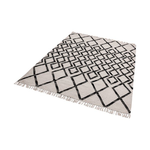 Beżowo-czarny dywan Asiatic Carpets Hackney Diamond, 120x170 cm-image-2