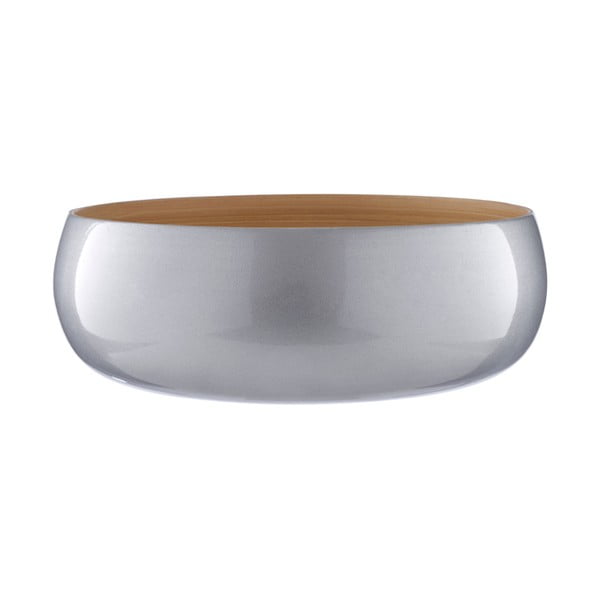 Miska bambusowa w kolorze srebra Premier Housewares, ⌀ 30 cm