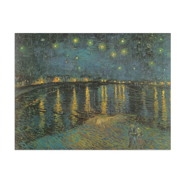 Obraz Vincent Van Gogh - Gwiaździsta noc nad Rodanem, 80x60 cm