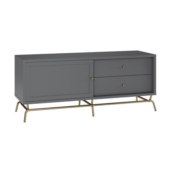 Szara szafka pod TV 150x62 cm Madison – Støraa-image-2