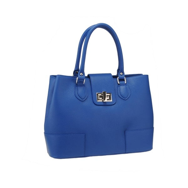 Niebieska skórzana torebka Florence Bags Tabit