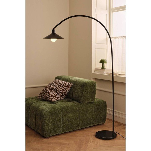 Czarna metalowa lampa stojąca z elastyczną konstrukcją (wysokość 169 cm) Louisiana – Ellos Home-image-2