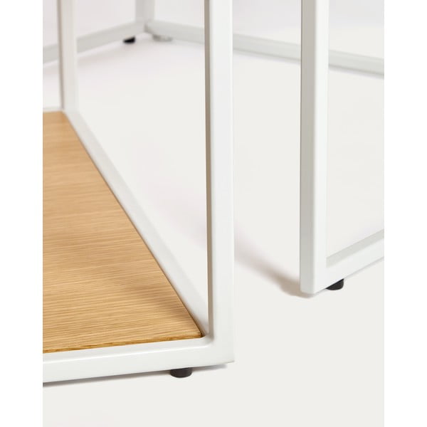 Stoliki z blatem w dekorze dębu w jasnym naturalnym kolorze zestaw 2 szt. 50x100 cm Yoana – Kave Home-image-2