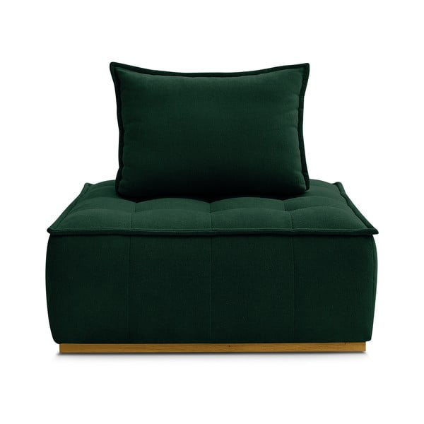 Ciemnozielony fotel z tkaniny szenilowej Elisa – Bobochic Paris-image-3