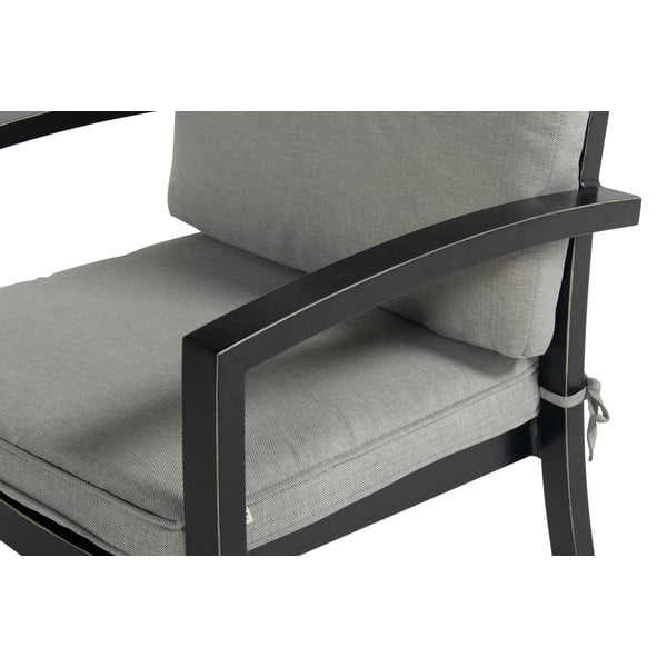 Szare metalowe krzesło ogrodowe Rosario – Hartman-image-3