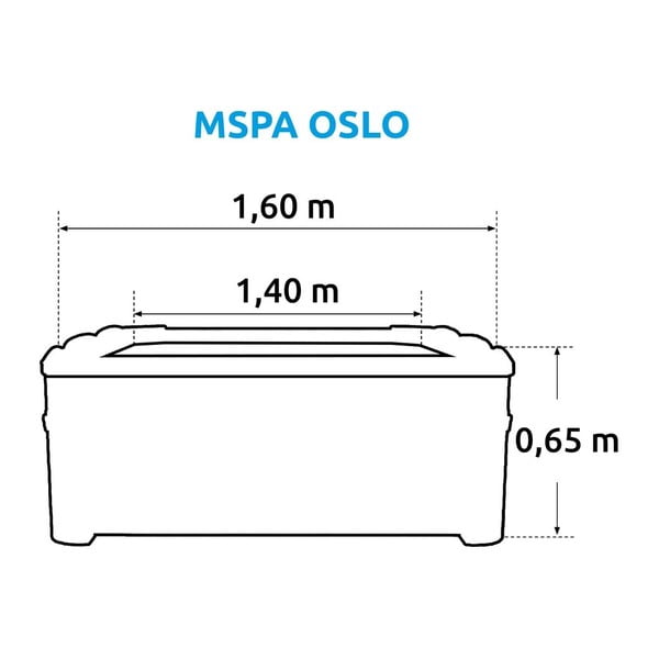 Jacuzzi stelażowe dla 6 osób głębokość 65 cm Oslo – MSPA-image-3
