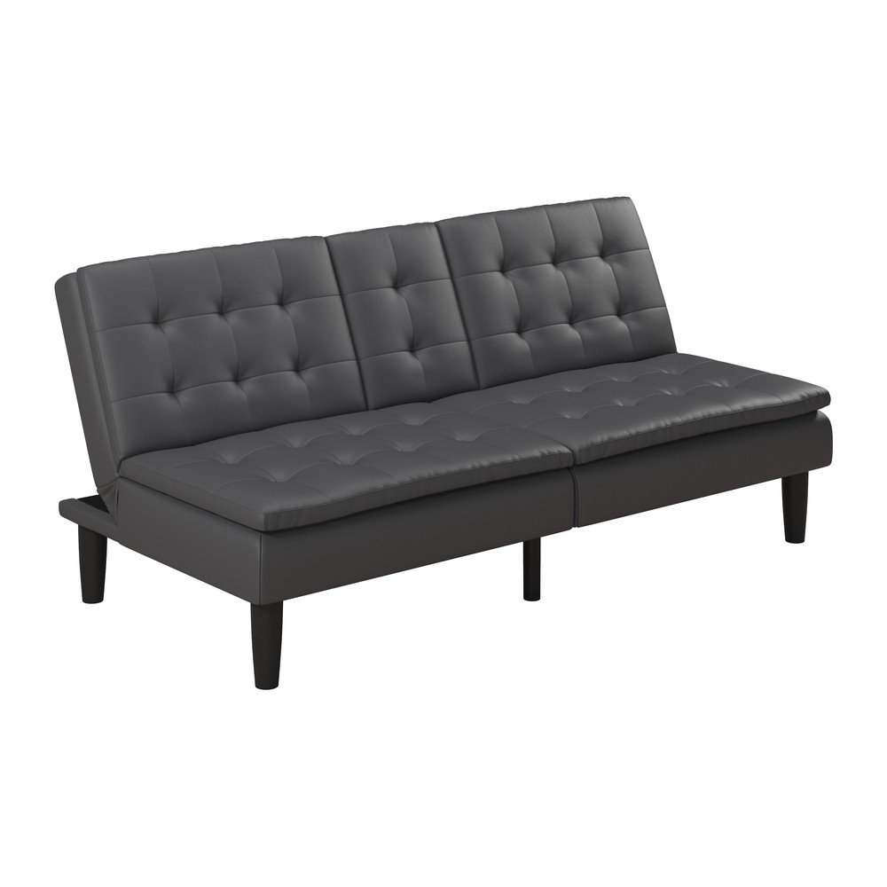 Szara rozkładana sofa z imitacji skóry 191 cm Maine – Støraa (zdjęcie 10)